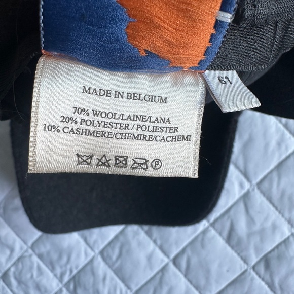 Wool/Cashmere Blend Ball Cap with Ear Flaps, Extra Large - Picture 6 of 6